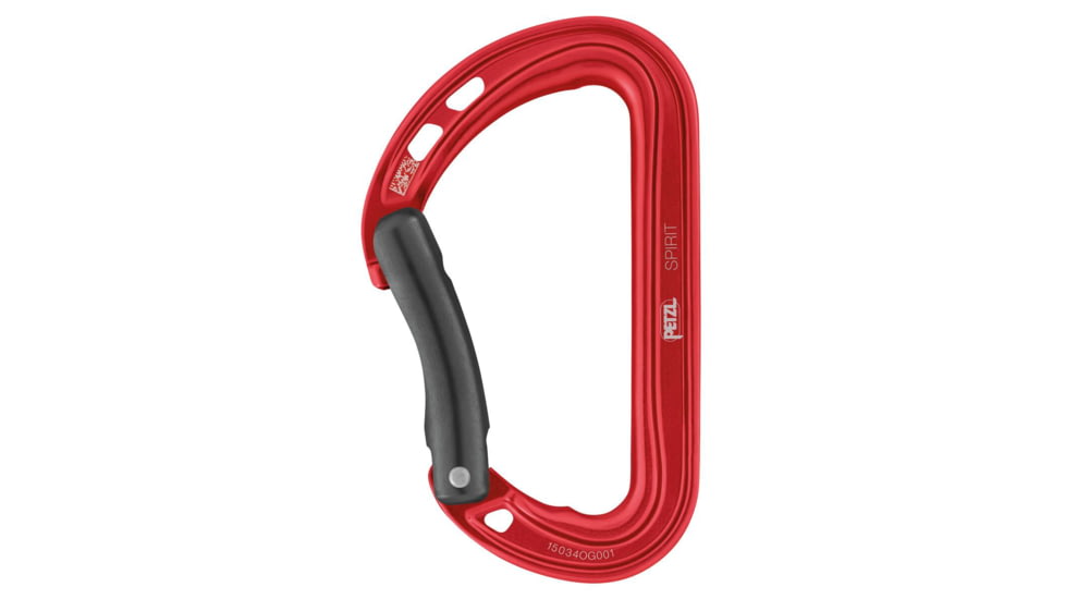 Petzl Spirit Carabiner Bent, Red, M061AB05