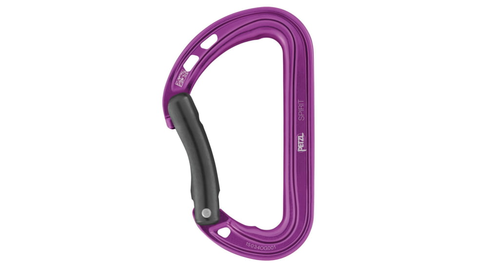 Petzl Spirit Carabiner Bent, Violet, M061AB03