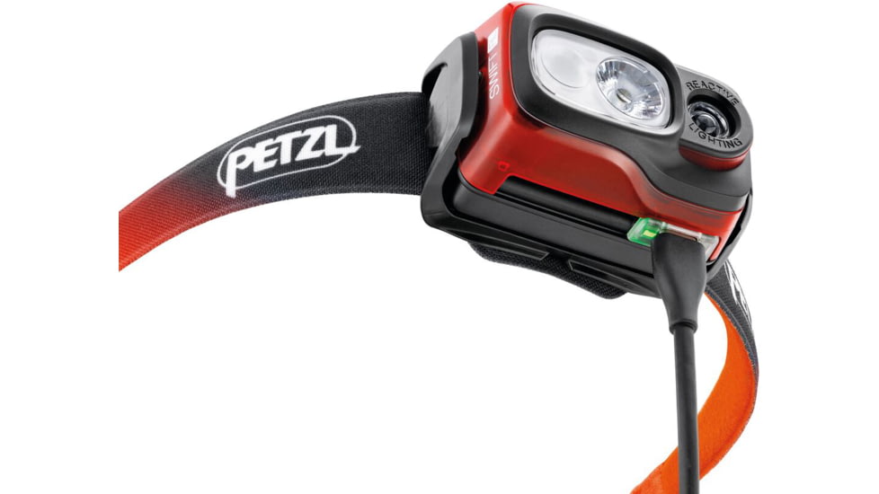 Petzl Swift RL Headlamp, Black/Orange, E095BC00