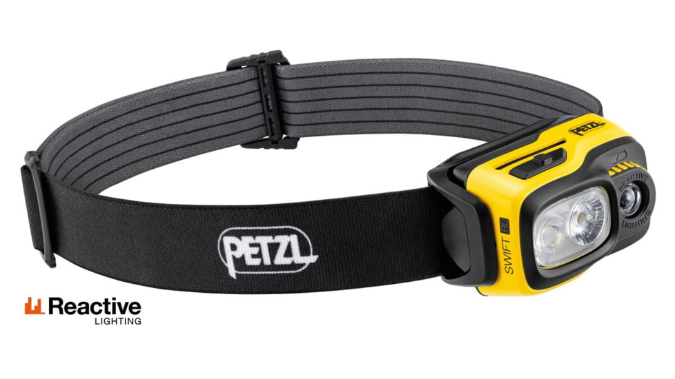 Petzl Swift RL Headlamp, Black/Yellow, E810AB00
