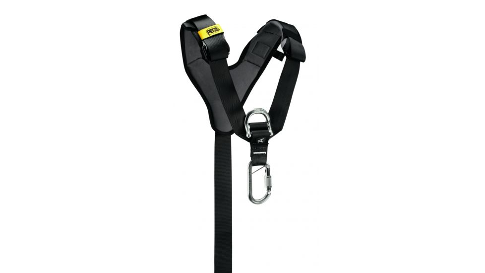 Petzl Chest Harness Top, Black/Yellow, C081AA00