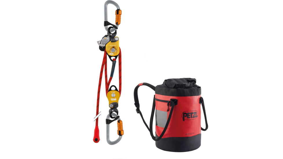 Petzl Twin Release System, Red/Black/Gold/Silver, P001EA00