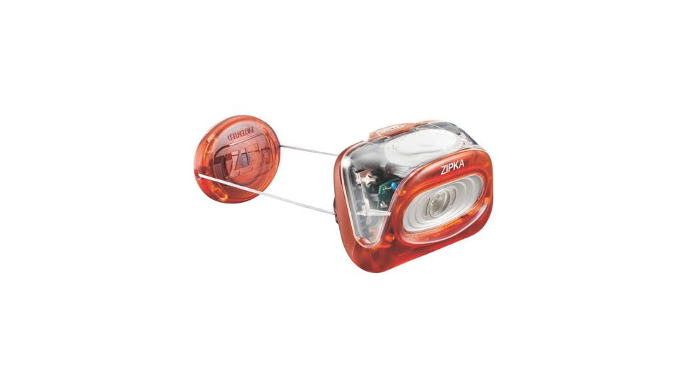 Petzl ZIPKA Ultra-Compact Headlamp,100 Lumens,Red E93ZMA