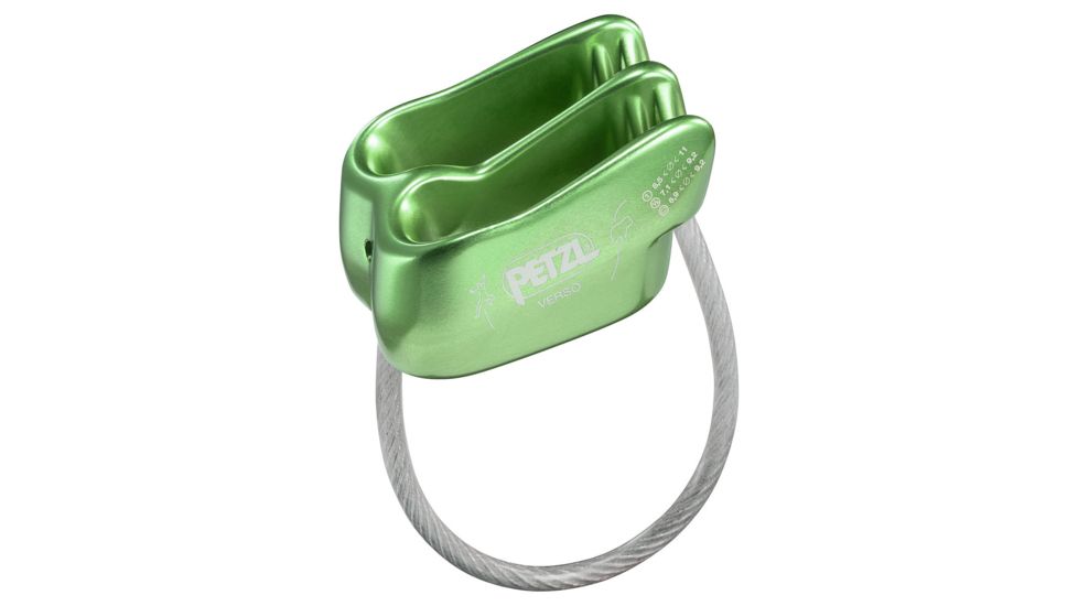 Petzl Verso Climbing Belay Device, Green, D019AA01
