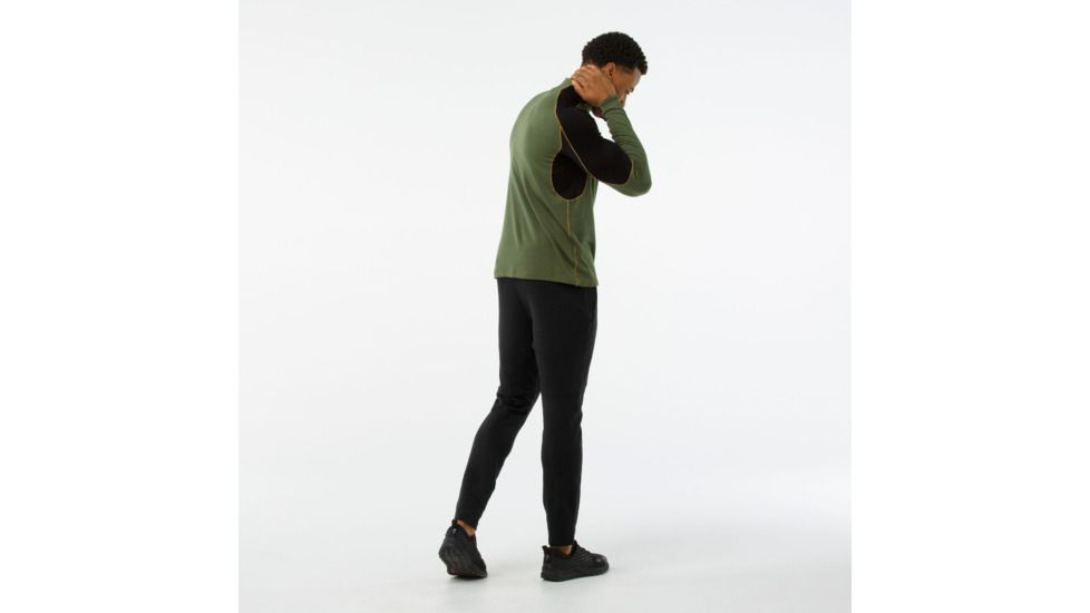 Smartwool PhD Light 1/4 Zip-Men's, Chive H, Small, SW014014A31-S