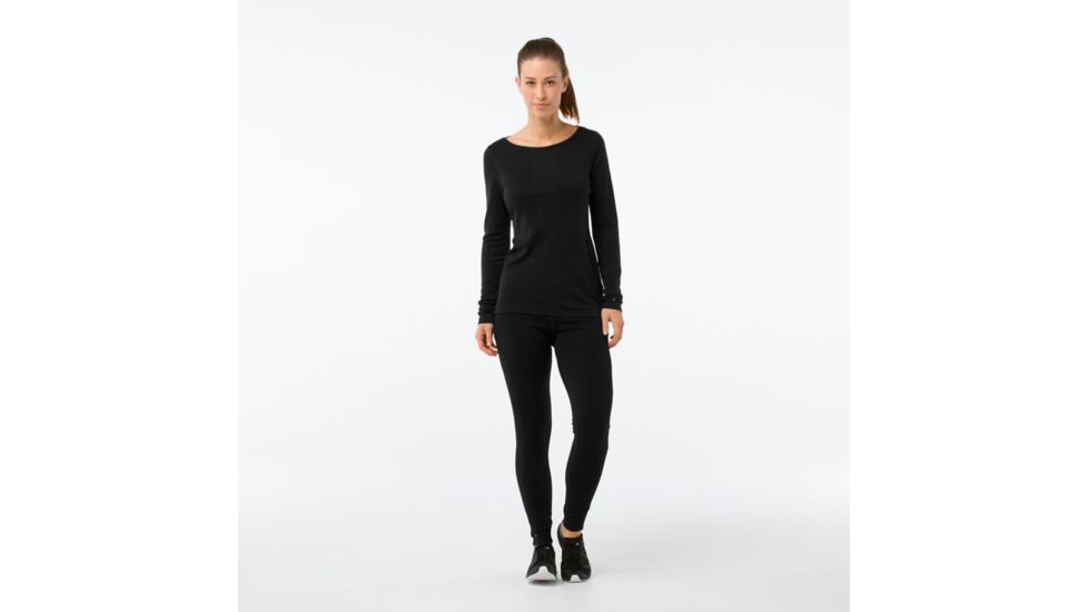 Smartwool PhD Light Long Sleeve-Women's, Black, Extra Large, SW015088001-XL