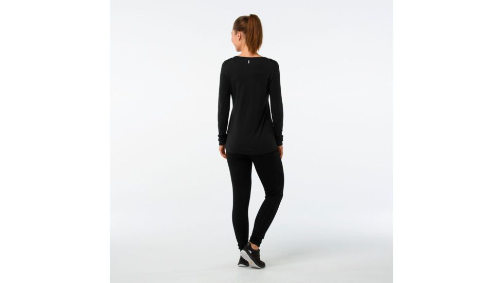 Smartwool PhD Light Long Sleeve-Women's, Black, Extra Large, SW015088001-XL
