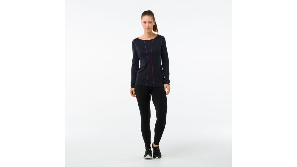 Smartwool PhD Light Long Sleeve-Women's, Deep Navy, Extra Small, SW015088092-XS