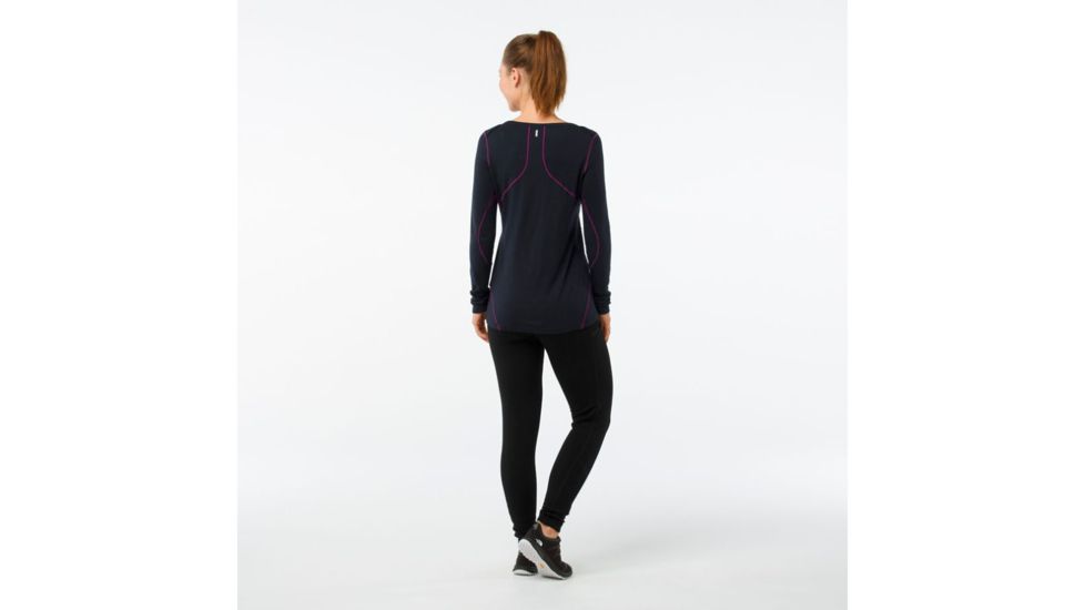 Smartwool PhD Light Long Sleeve-Women's, Deep Navy, Extra Small, SW015088092-XS