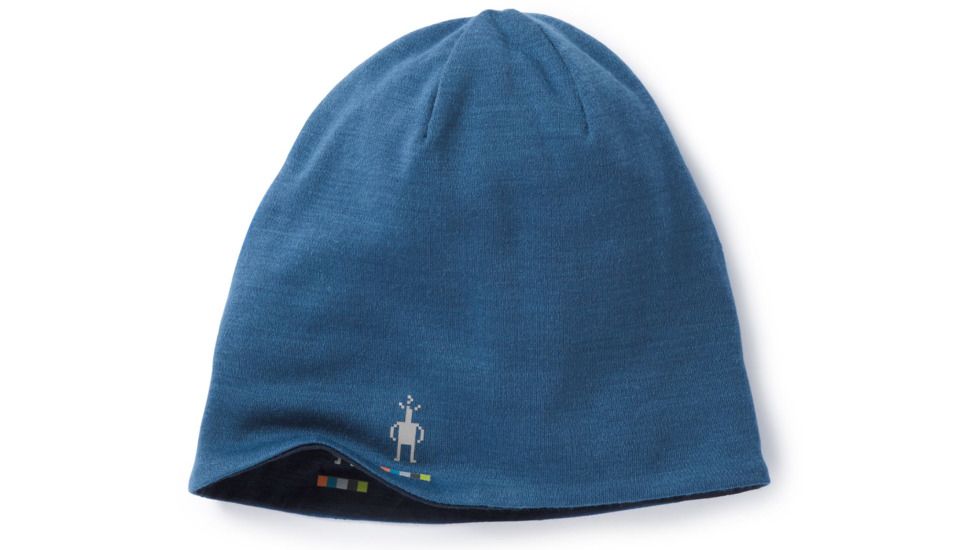 Smartwool PhD Light Reversible Beanie-Unisex, Bright Cobalt H, Unisex Medium, SW018040A18-1FM