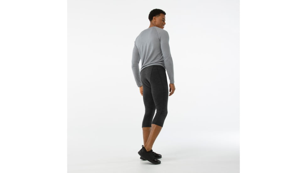 Smartwool PhD Light Wind 3/4 Bottom-Men's, Charcoal, Small, SW016129003-S