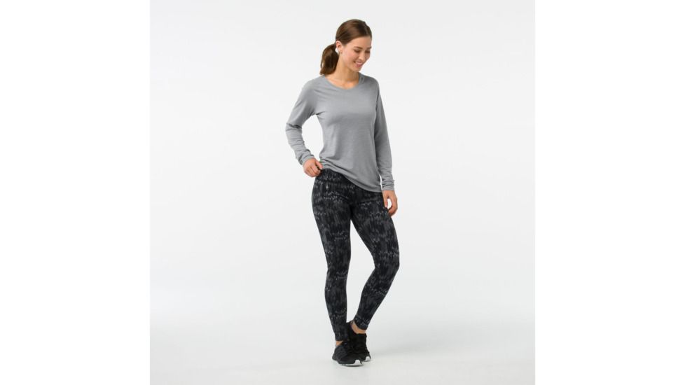 Smartwool PhD Printed Tight-Women's, Black, Large, SW014083001-L