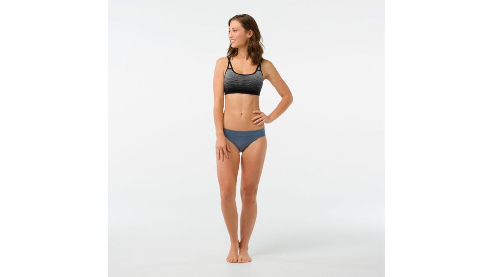 Smartwool PhD Seamless Bikini Womens, Dark Blue Steel, XS, SW016026292-XS