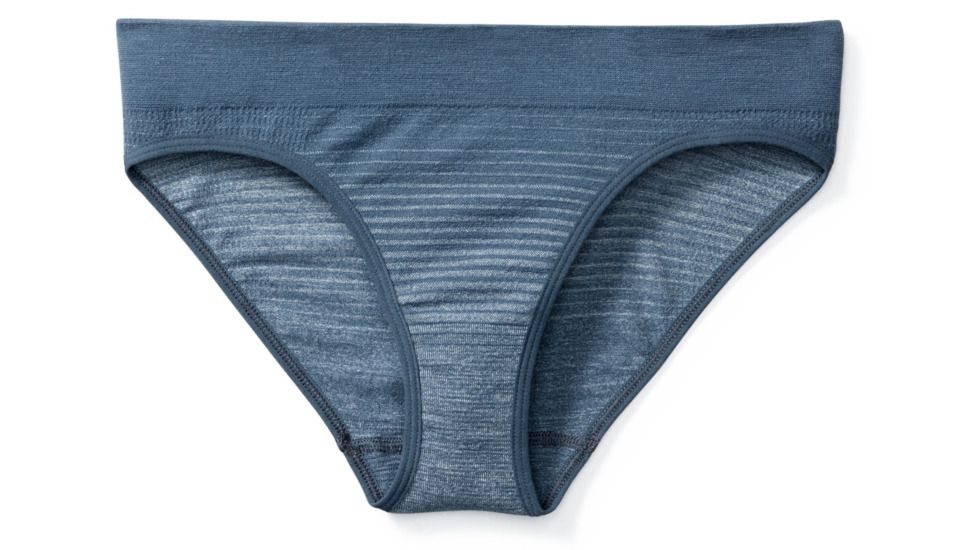 Smartwool PhD Seamless Bikini Womens, Dark Blue Steel, XS, SW016026292-XS