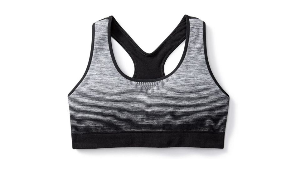 Smartwool PhD Seamless Racerback Bra Womens, Black, S, SW016024001-S