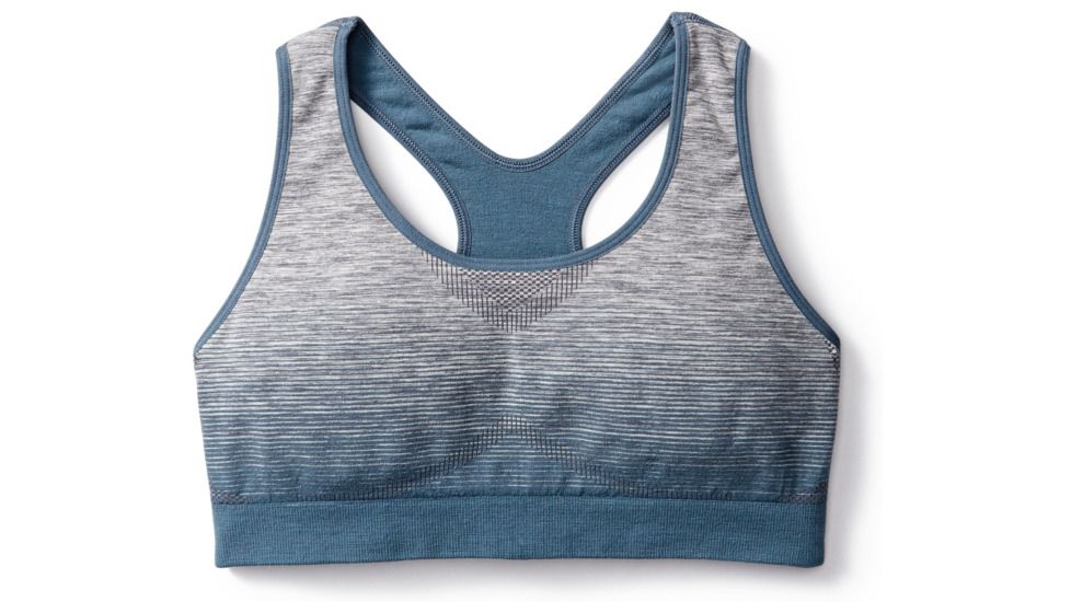 Smartwool PhD Seamless Racerback Bra Womens, Dark Blue Steel, XS, SW016024292-XS