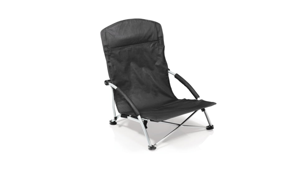 Picnic Time Tranquility Beach Chair-Black