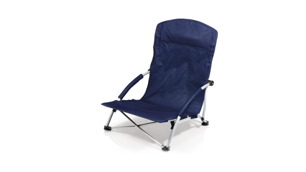 Picnic Time Tranquility Beach Chair-Navy