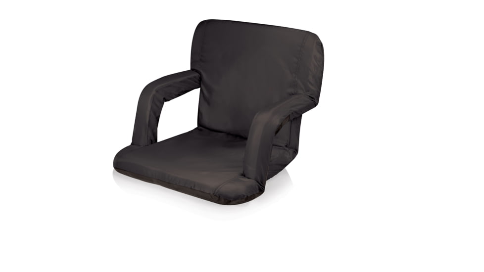 Picnic Time Ventura Seat - Portable Recliner Chair-Black