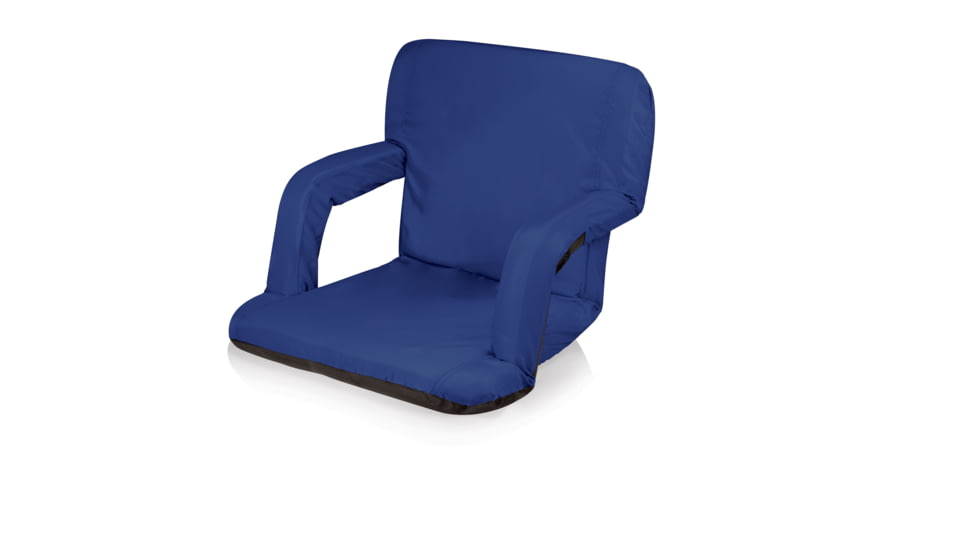 Picnic Time Ventura Seat - Portable Recliner Chair-Navy