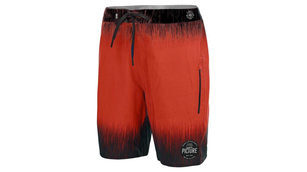 Picture Code 19 Boardshorts - Mens, Brick, 34, MBS033-B-34