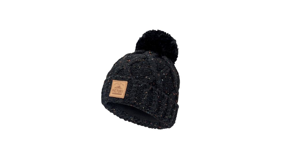Picture Haven Beanie, Black Neps, One Size, B196-A