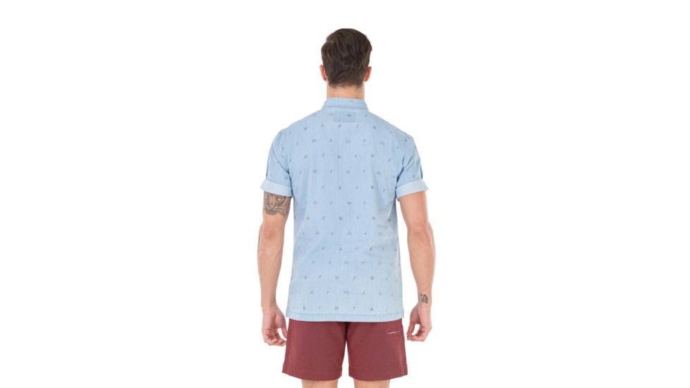 Picture Mc Manatee Short Sleeve Shirt - Mens, Denim Camp, Small, MTS612-C-S