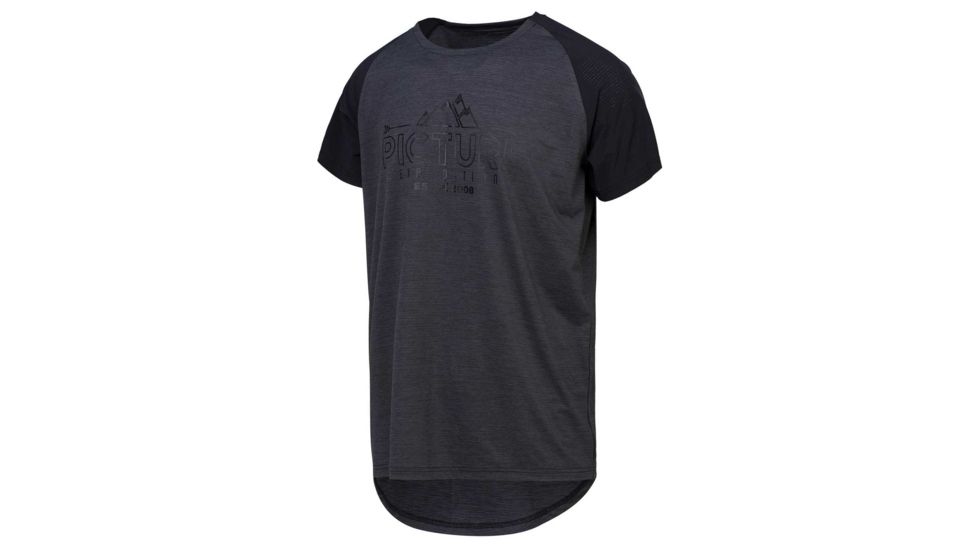 Picture Oddisee Tech Short Sleeve Tee - Mens, Black, Medium, MTS539-C-M