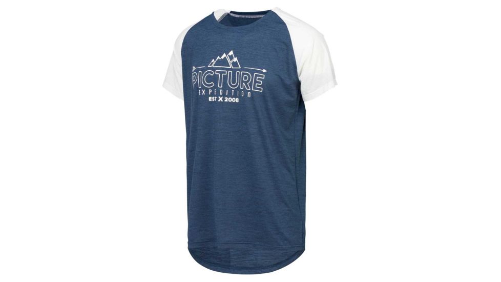 Picture Oddisee Tech Short Sleeve Tee - Mens, Dark Blue, Small, MTS539-B-S