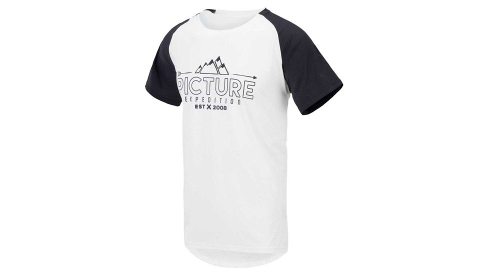 Picture Oddisee Tech Short Sleeve Tee - Mens, White, Small, MTS539-A-S