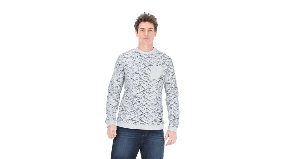 Picture Paul Print Crew Graphic Tee - Mens, Light Grey, Medium, MSW218-A-M