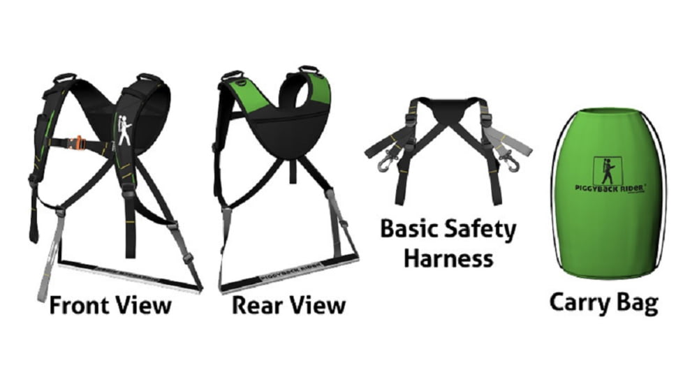 Piggyback Rider Basic Child Carrier Set-Green