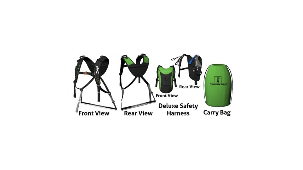 Piggyback Rider Deluxe Child Carrier Set-Green
