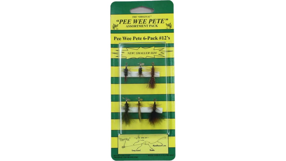 Pistol Pete Flies Pee Wee Pete, 6 Pk, Sz 12, 12000
