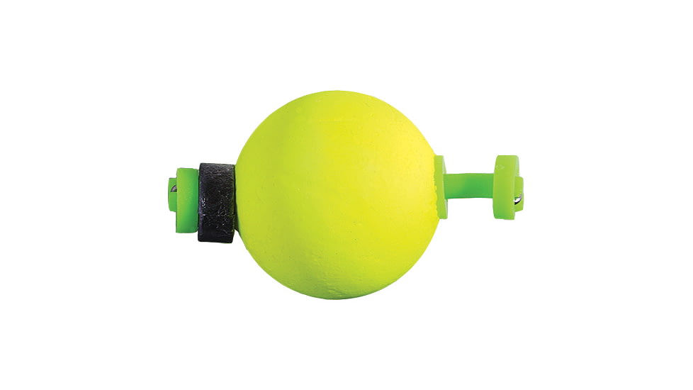 Plastilite Round Snap-On Foam Float, 1in, Weighted, Yellow 50 Per Bag, 50SRB100WY