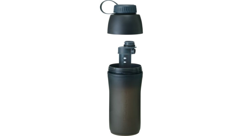 Platypus Meta Bottle with Microfilter-Slate Grey-1 L