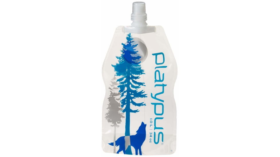 Platypus SoftBottle with Push-Pull Cap, Wild Blue, 1 Liter, 10965