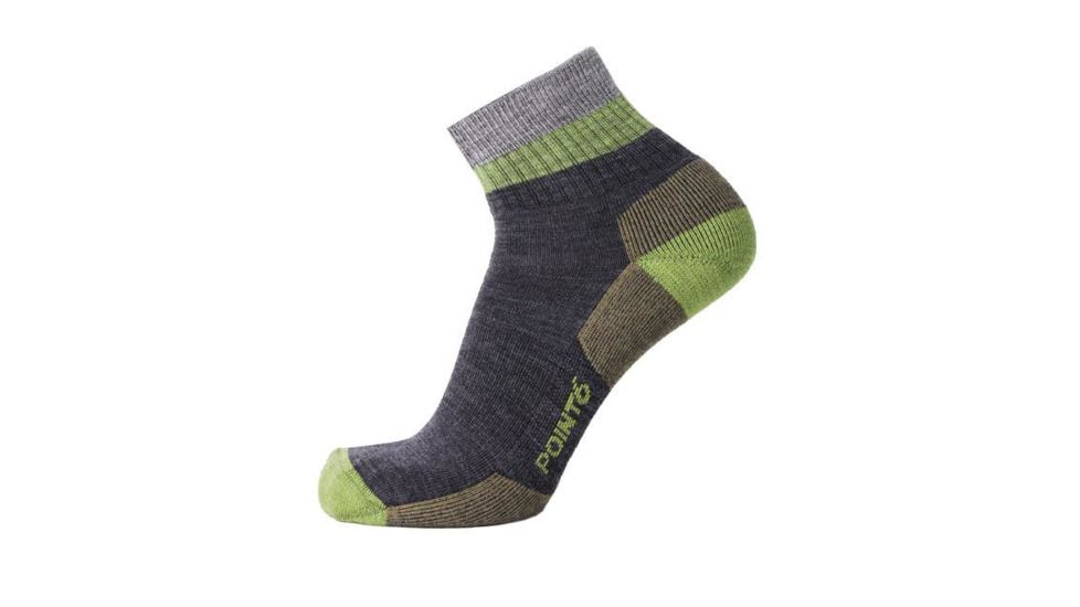 Point 6 37.5 Block Light Mini Mens Socks, Gray, Medium, 3720-200-06