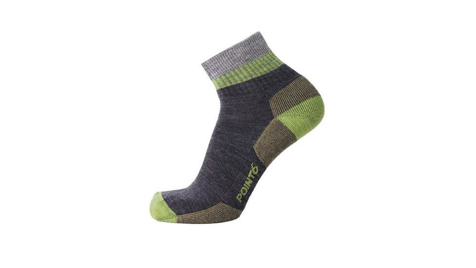 Point 6 37.5 Block Light Mini Mens Socks, Gray, Small, 3720-200-05