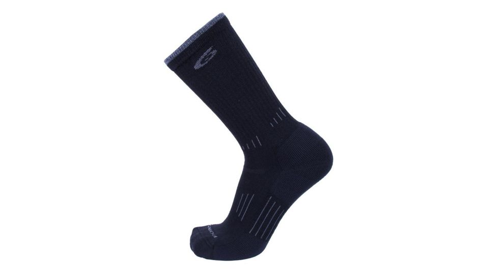 Point 6 37.5 Light Crew Men's Socks, Black, Small 3741-204-05