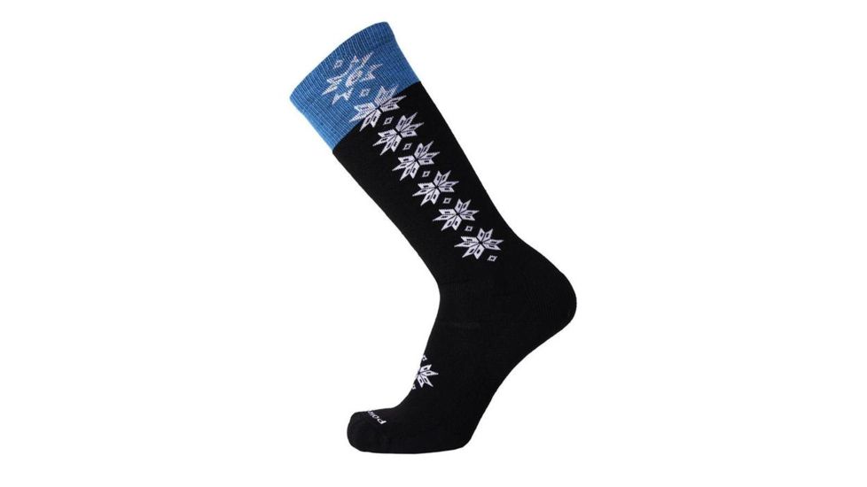 Point 6 37.5 Ski Christie II Light OTC Men's Socks, Black, Medium, 3429-204-06