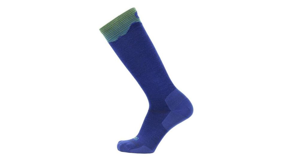 Point 6 37.5 Ski Mountain Magic Ultra Light OTC Mens Socks, Deep Teal, Large, 3408-252-07
