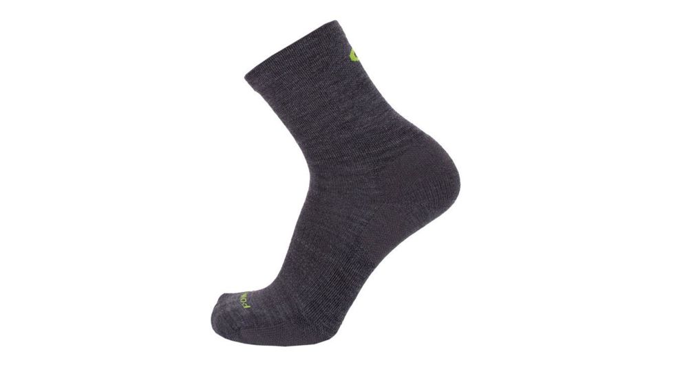 Point 6 Active Extra Light 3/4 Crew  Men's Socks, Gray, Medium 2155-200-06