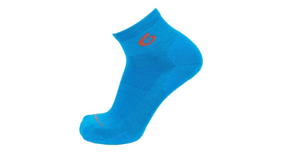 Point 6 Active Extra Light Mini Crew Men's Socks, Caribbean Blue, Small 2153-275-05