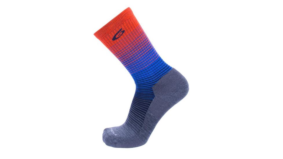 Point 6 Active Rise Extra Light Crew  Men's Socks, Gray, Medium 2574-200-06