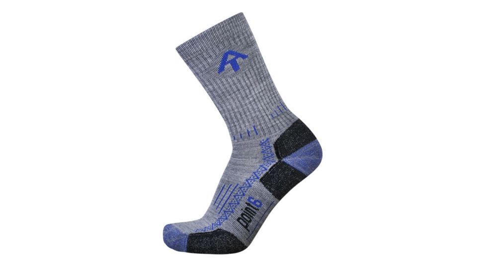 Point 6 AT Hiking Tech Light Crew Men's Socks, Stone, Medium 1552-010-06