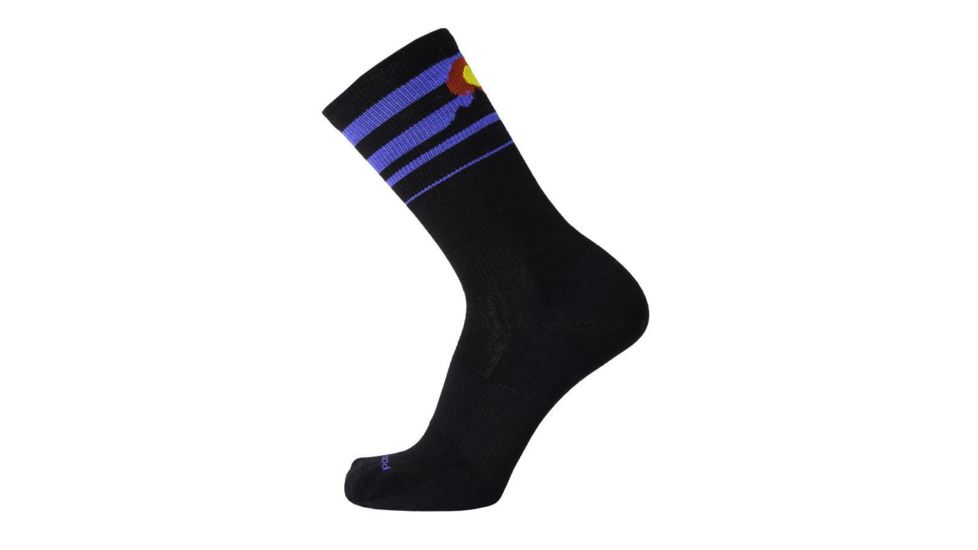 Point 6 Colorado Ultra Light Crew  Men's Socks, Black, Small 1238-204-05