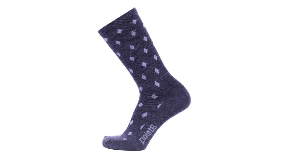 Point 6 Diamonds Ultra Light Crew  Men's Socks, Gray, Medium 1739-200-06