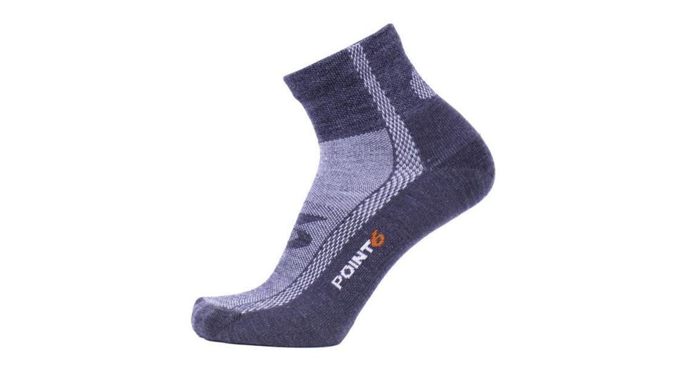 Point 6 Duster Ultra Light Mini Gray  Men's Socks, Gray, Medium 1145-200-06
