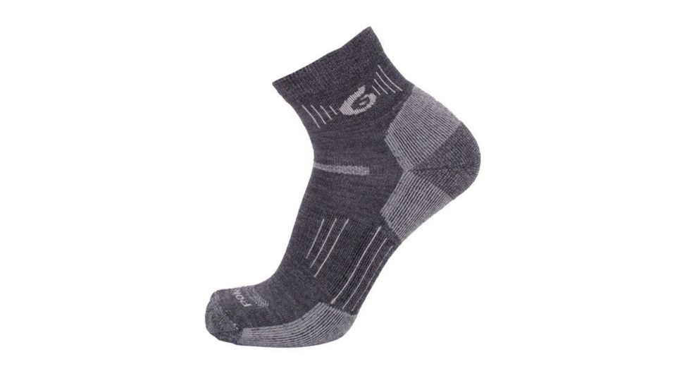 Point 6 Hiking Essential Medium Mini Crew Men's Socks, Gray, Medium 2532-200-06